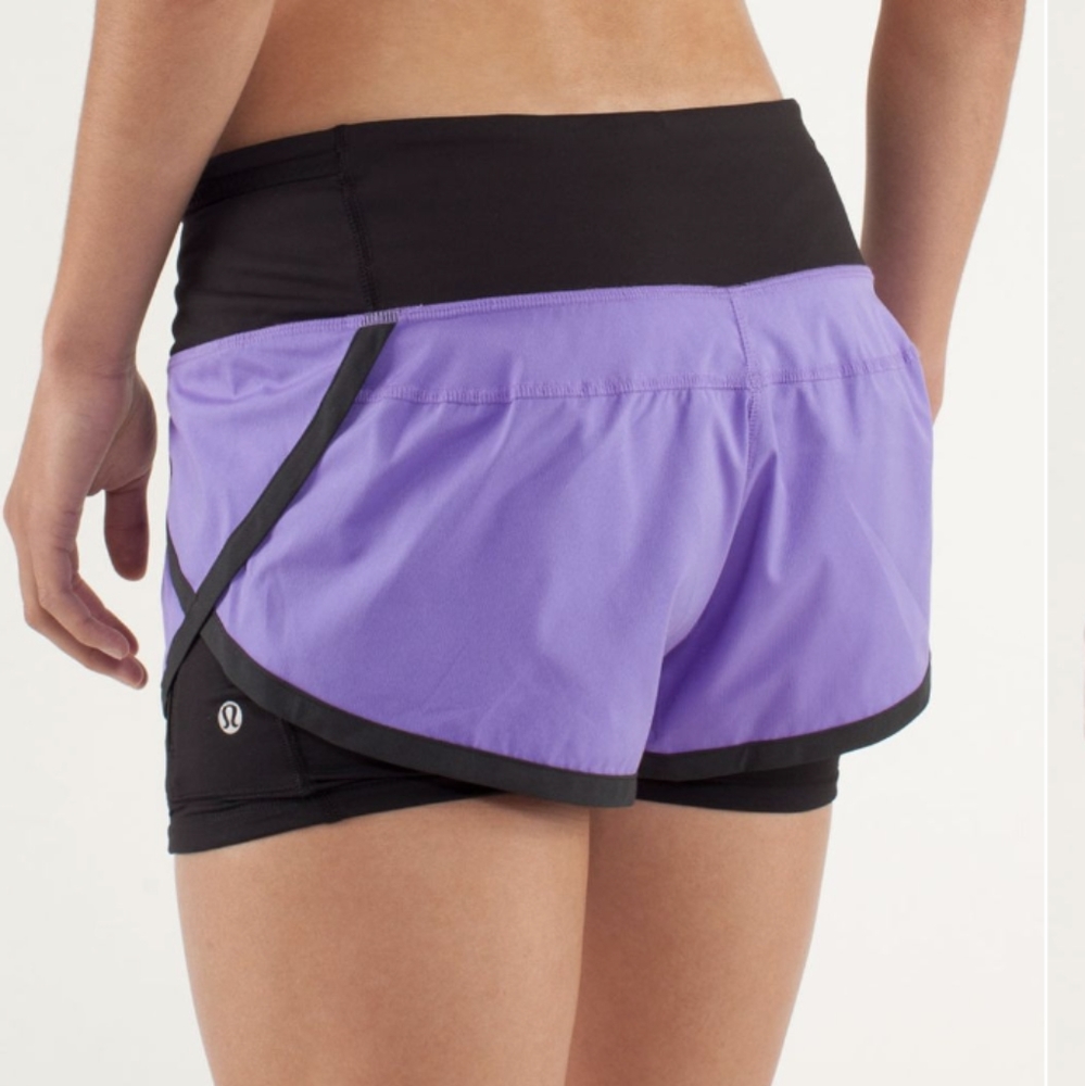 Lululemon Run: Speed Squad Short Power Purple / Black
